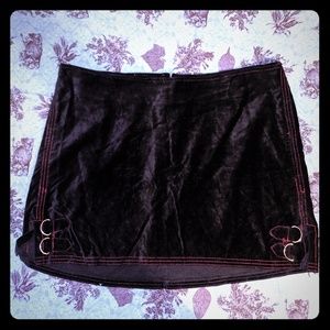 Black Velvet Mini Skirt by Tripp NYC